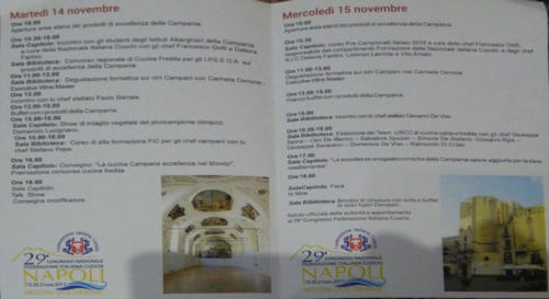 Congresso Cuochi Campania (13-15/11/2017)