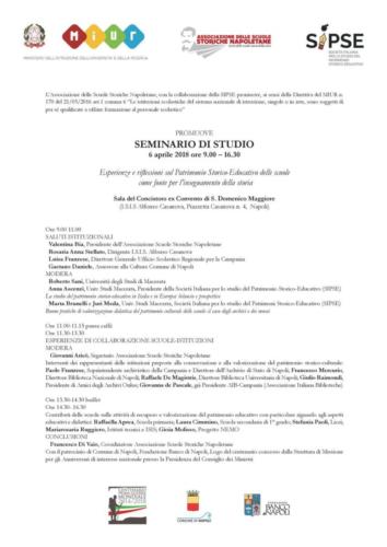 Seminario Scuole Storiche (6/4/2018)