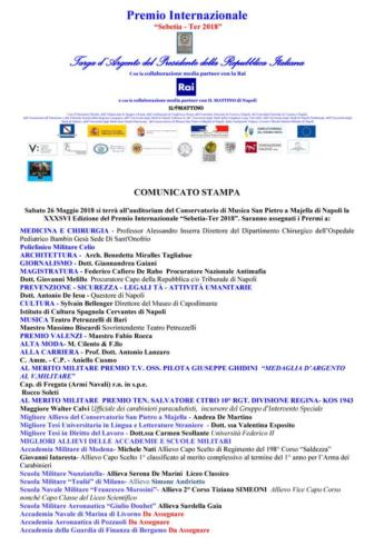 XXXVI Edizione Premio Internazionale Sebetia-Ter