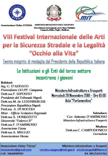 Le Istituzioni e gli Enti del Terzo Settore incontrano i giovani (28/11/18)