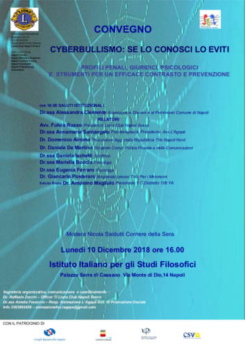 Convegno sul Cyberbullismo (10/12/2018)