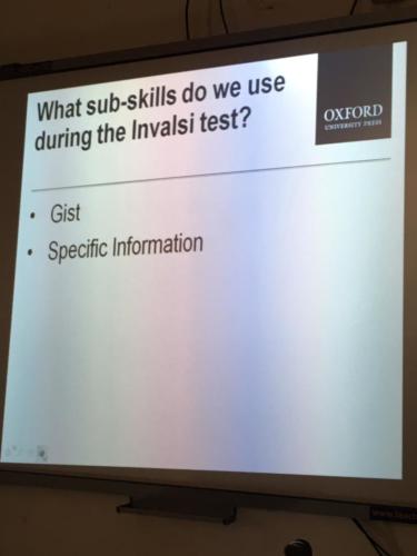 Corso di Formazione per le Prove INVALSI di Inglese (14/2/2019)