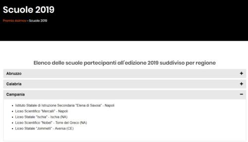 Premio Asimov 2019 (13/4/2019)