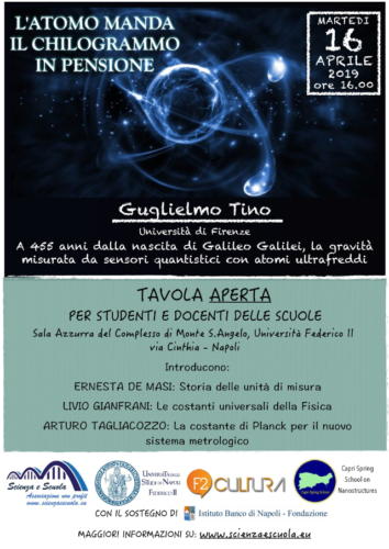 L'atomo manda il chilogrammo in pensione (16/4/2019)