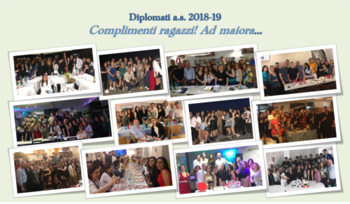 Congratulazioni ai nostri diplomati dell'a.s. 2018/19