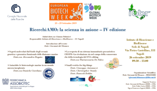 RicerchiAMO: la scienza in azione – IV edizione (26/9/2019)