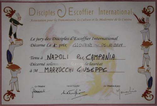 1° Concorso Gastronomico Auguste Escoffier (5/11/2019)