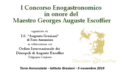 1° Concorso Gastronomico Auguste Escoffier (5/11/2019)