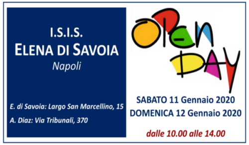 Open Day (11-12/01/2020)