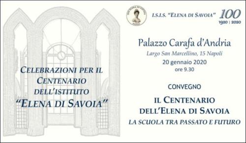 Convegno Centenario dell'Elena di Savoia (20/01/2020)