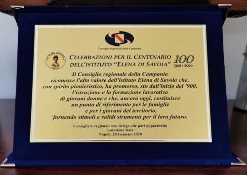 Convegno Centenario dell'Elena di Savoia (20/01/2020)