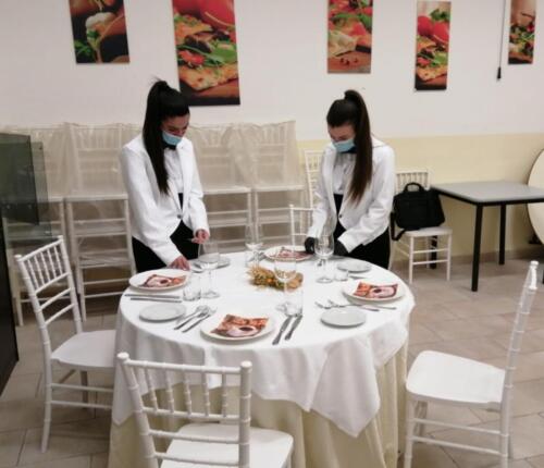 Finalmente nei Laboratori di Enogastronomia e Sala (5/2/21)