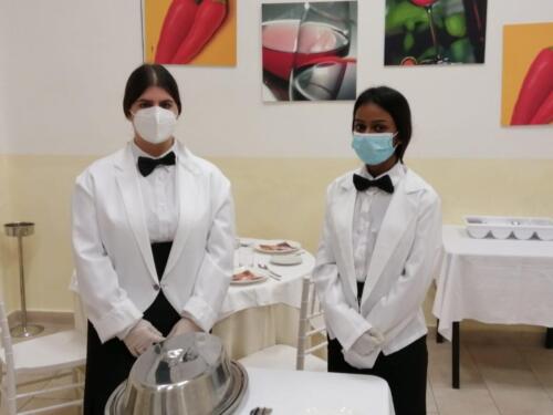 Finalmente nei Laboratori di Enogastronomia e Sala (5/2/21)