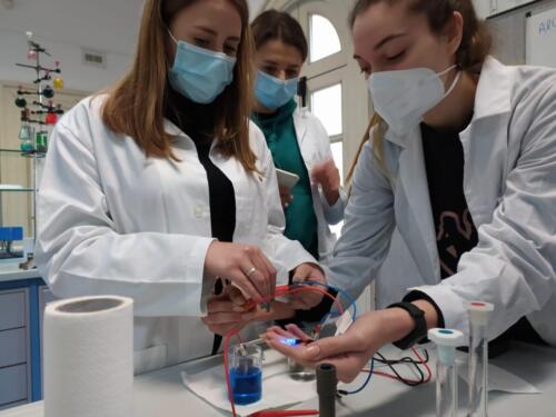 Laboratori di Chimica e Microbiologia: Pila Daniell e Terreni di coltura (8/2/21)