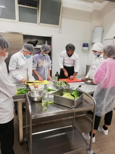 Tortino di riso con verdure bardato con porro stufato (11/2/21)
