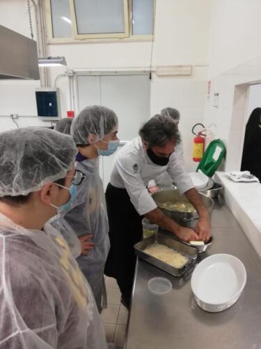 Tortino di riso con verdure bardato con porro stufato (11/2/21)