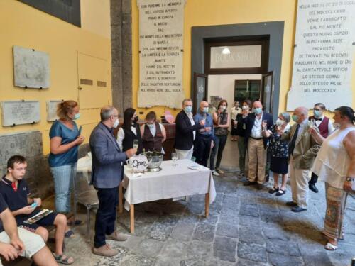 Sigla del Protocollo d’Intesa per la gestione del bar del Pio Monte della Misericordia (5/7/2021)