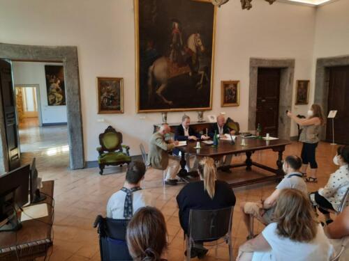 Sigla del Protocollo d’Intesa per la gestione del bar del Pio Monte della Misericordia (5/7/2021)