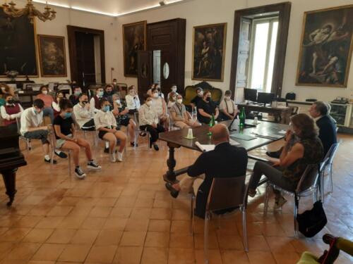 Sigla del Protocollo d’Intesa per la gestione del bar del Pio Monte della Misericordia (5/7/2021)