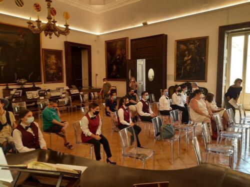 Sigla del Protocollo d’Intesa per la gestione del bar del Pio Monte della Misericordia (5/7/2021)