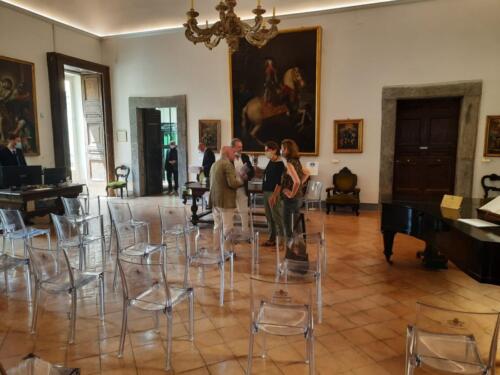 Sigla del Protocollo d’Intesa per la gestione del bar del Pio Monte della Misericordia (5/7/2021)