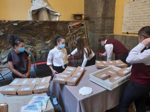 Sigla del Protocollo d’Intesa per la gestione del bar del Pio Monte della Misericordia (5/7/2021)