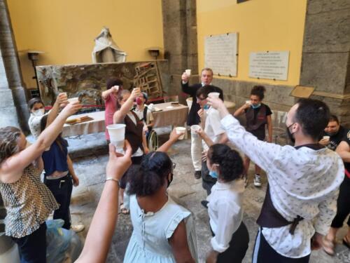 Sigla del Protocollo d’Intesa per la gestione del bar del Pio Monte della Misericordia (5/7/2021)