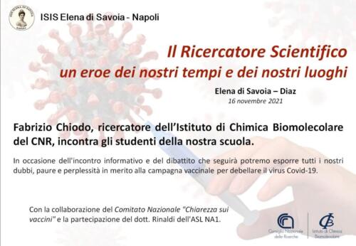 Il Ricercatore Scientifico un eroe dei nostri tempi e dei nostri luoghi (16/11/2021)