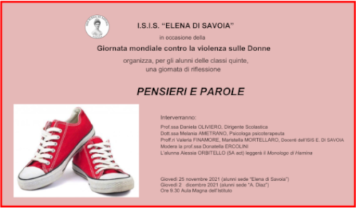Pensieri e Parole - Contro la violenza sulle donne (25/11/21)